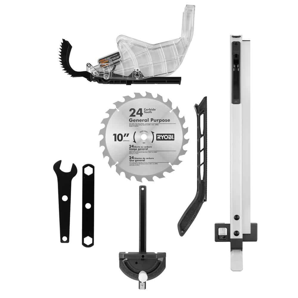 15 Amp 10 in. Expanded Capacity Portable Corded Table Saw With Rolling Stand RTS23
