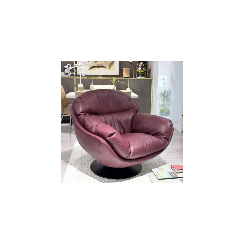 Modern Luxury Swivel Accent Lounge Chair with Metal Base