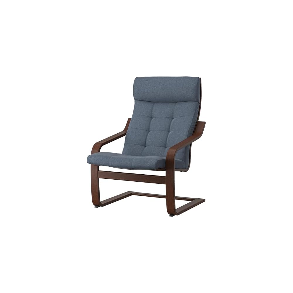 ProTuning POÄNG Armchair, brown/Gunnared blue
