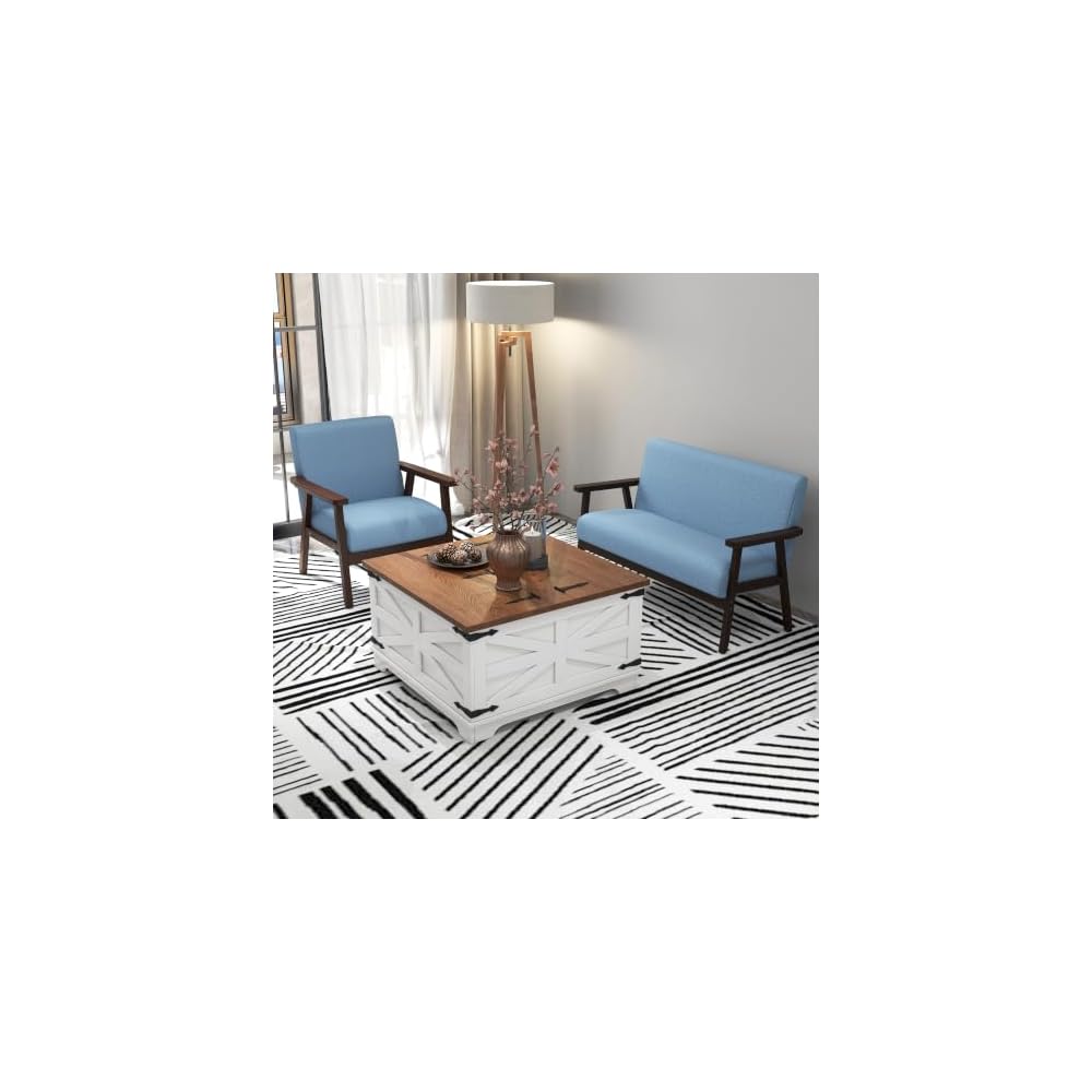 HOMCOM Modern Accent Chairs with Cushioned Seat, Upholstered Linen-Feel Armchair for Bedroom, Living Room Chair with Arms and Wood Legs, Dark Gray