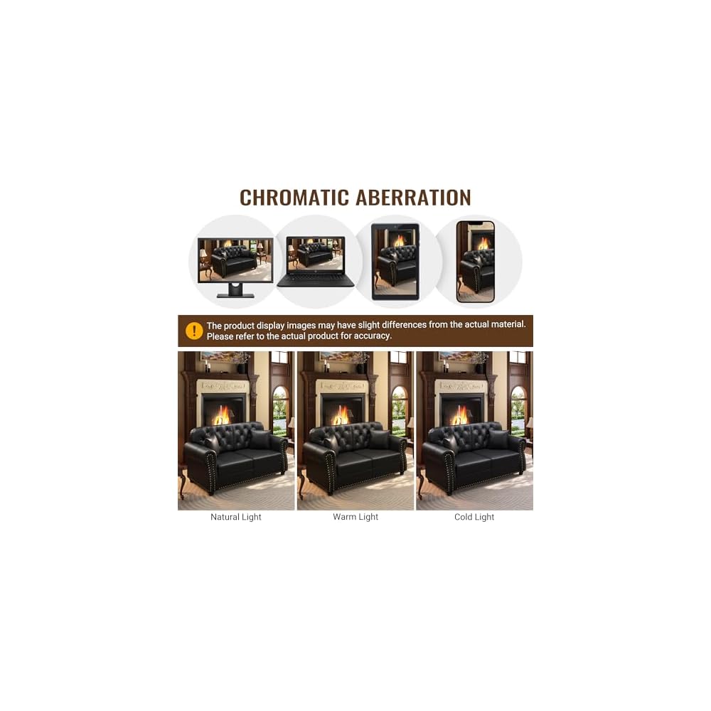 Leather Ottoman For Sofa couch Set Combination for Living Rooms, Offices