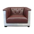 NauticalMart Aluminum Aviator Armchair Mid Century Industrial Chair Single Sofa for Living Room, Bed Room