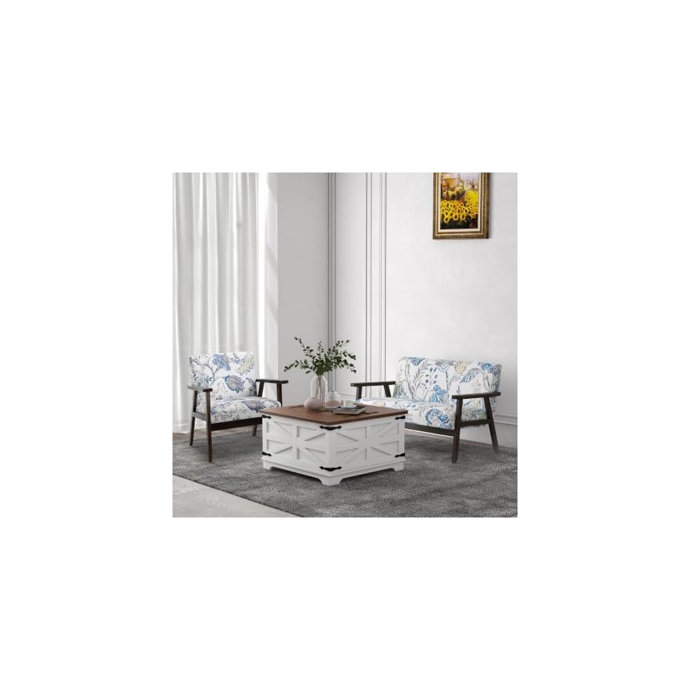 HOMCOM Modern Accent Chairs with Cushioned Seat, Upholstered Linen-Feel Armchair for Bedroom, Living Room Chair with Arms and Wood Legs, Dark Gray