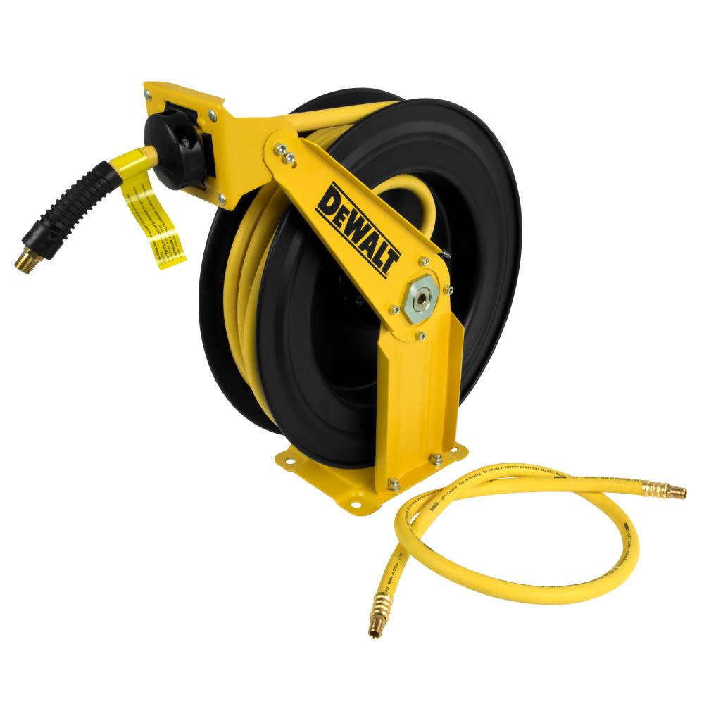 3/8 in. x 50 ft. Double Arm Auto Retracting Air Hose Reel DXCM024-0343 from