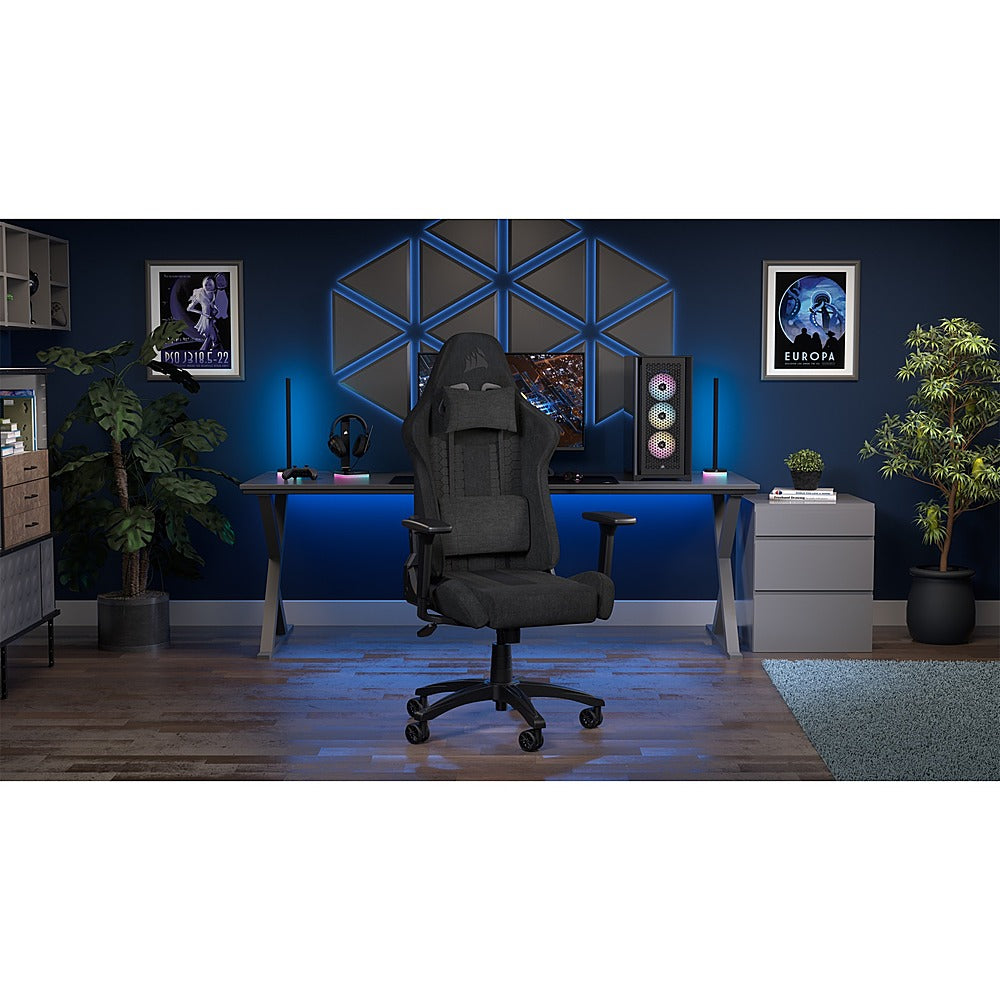 CORSAIR - TC100 Fabric Gaming Chair - Black